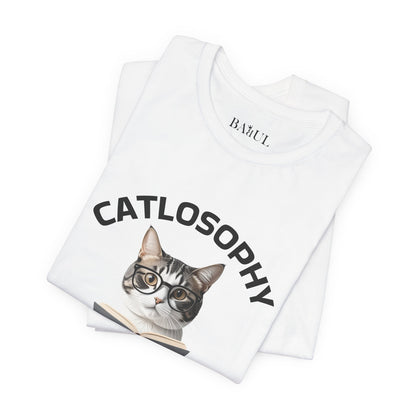 Catlosophy Unisex Jersey Short Sleeve Tee –  "Be mysterious" Design