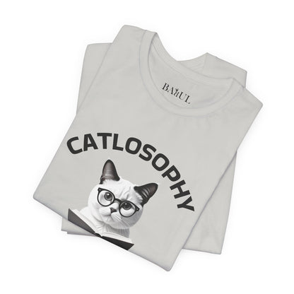 Catlosophy Unisex Jersey Short Sleeve Tee –  "The Key to Life" Design
