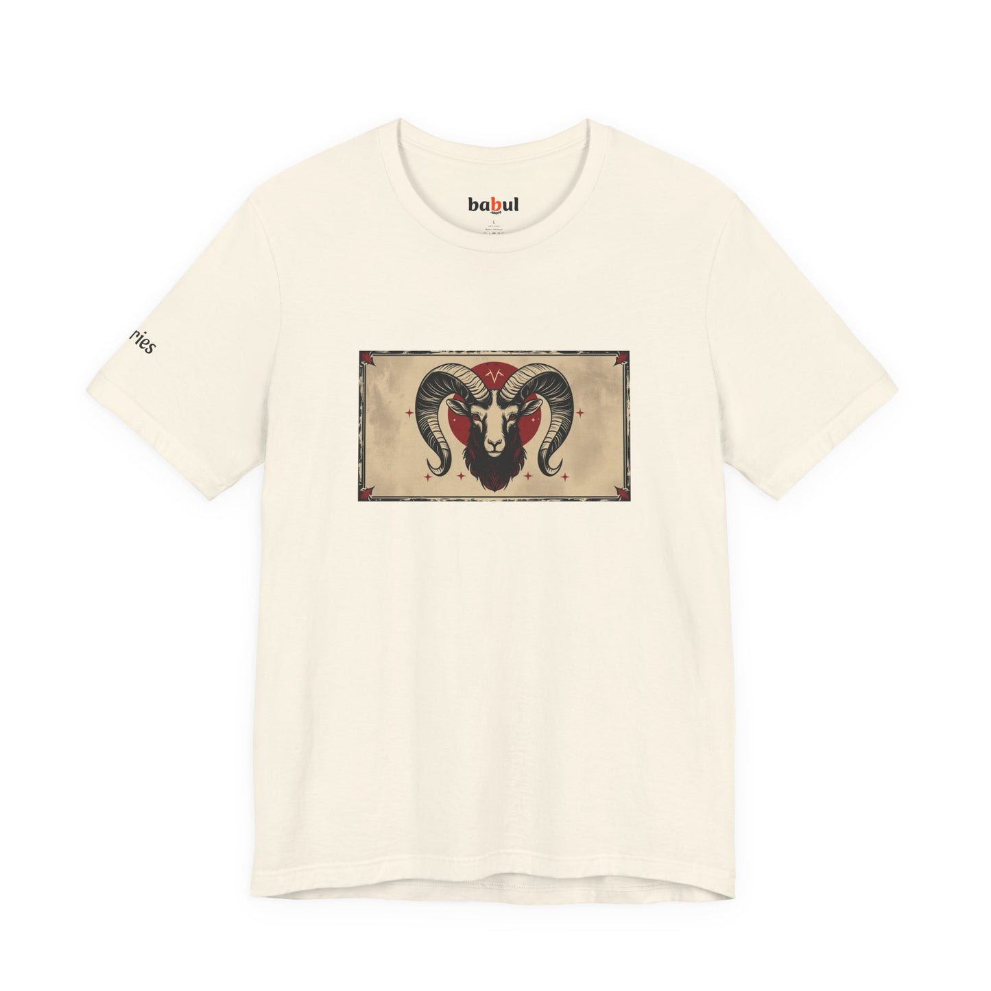 Aries - Gothic Zodiac T-Shirt. Zodiac in the Shadows