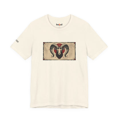 Aries - Gothic Zodiac T-Shirt. Zodiac in the Shadows
