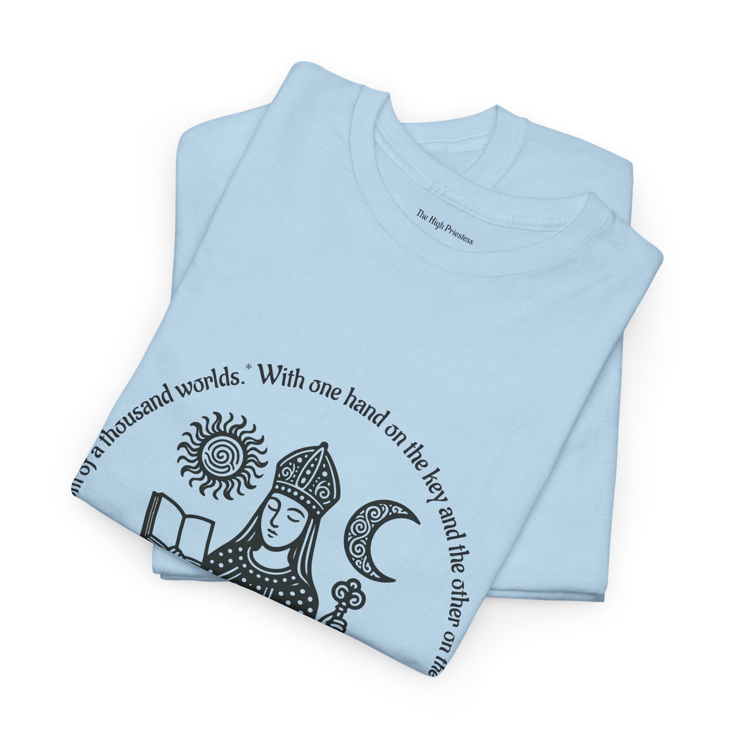 The High Priestess - ArcanaPop T-Shirt – Where Tarot Magic Meets Pop Art