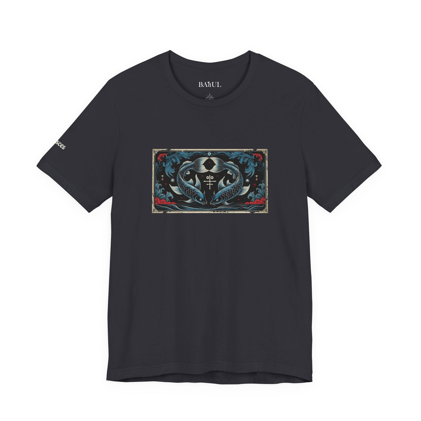 Pisces - Gothic Zodiac T-Shirt. Zodiac in the Shadows