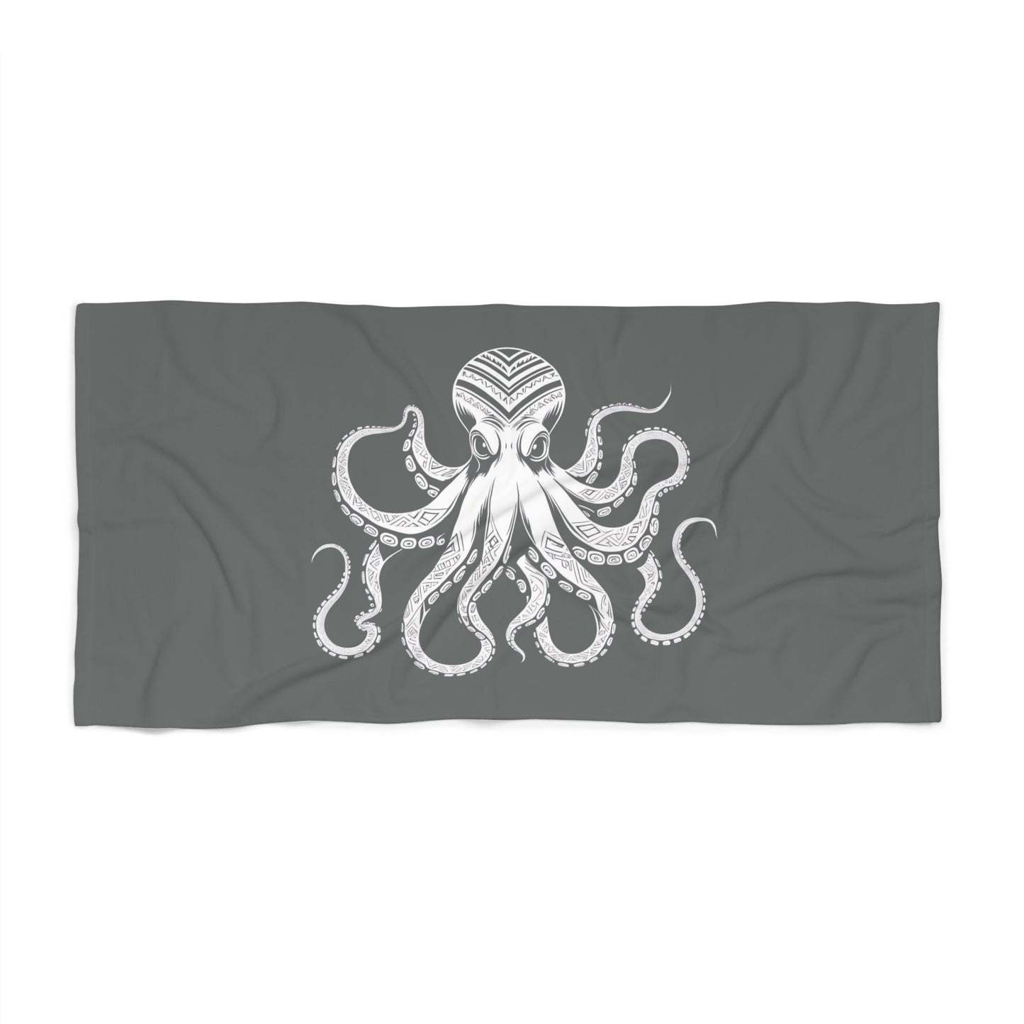 Tribal Waves Beach Towel - OCTOPUS