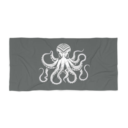 Tribal Waves Beach Towel - OCTOPUS