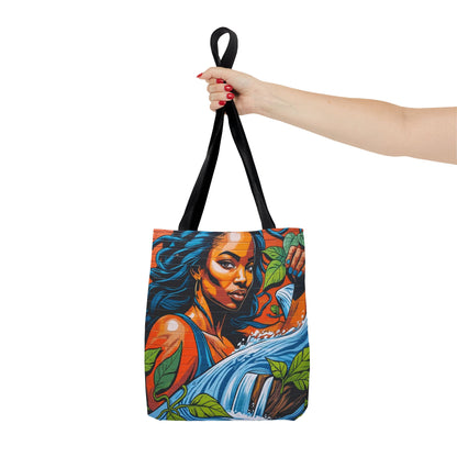 Artistic Surge - Eco-Friendly Canvas Tote Bag - WOMAN WITH WATER