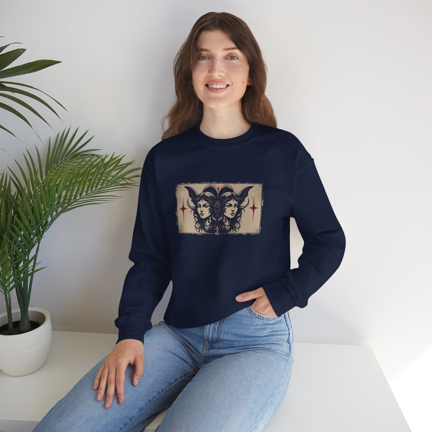 Gemini - Gothic Zodiac Blue Sweatshirt
