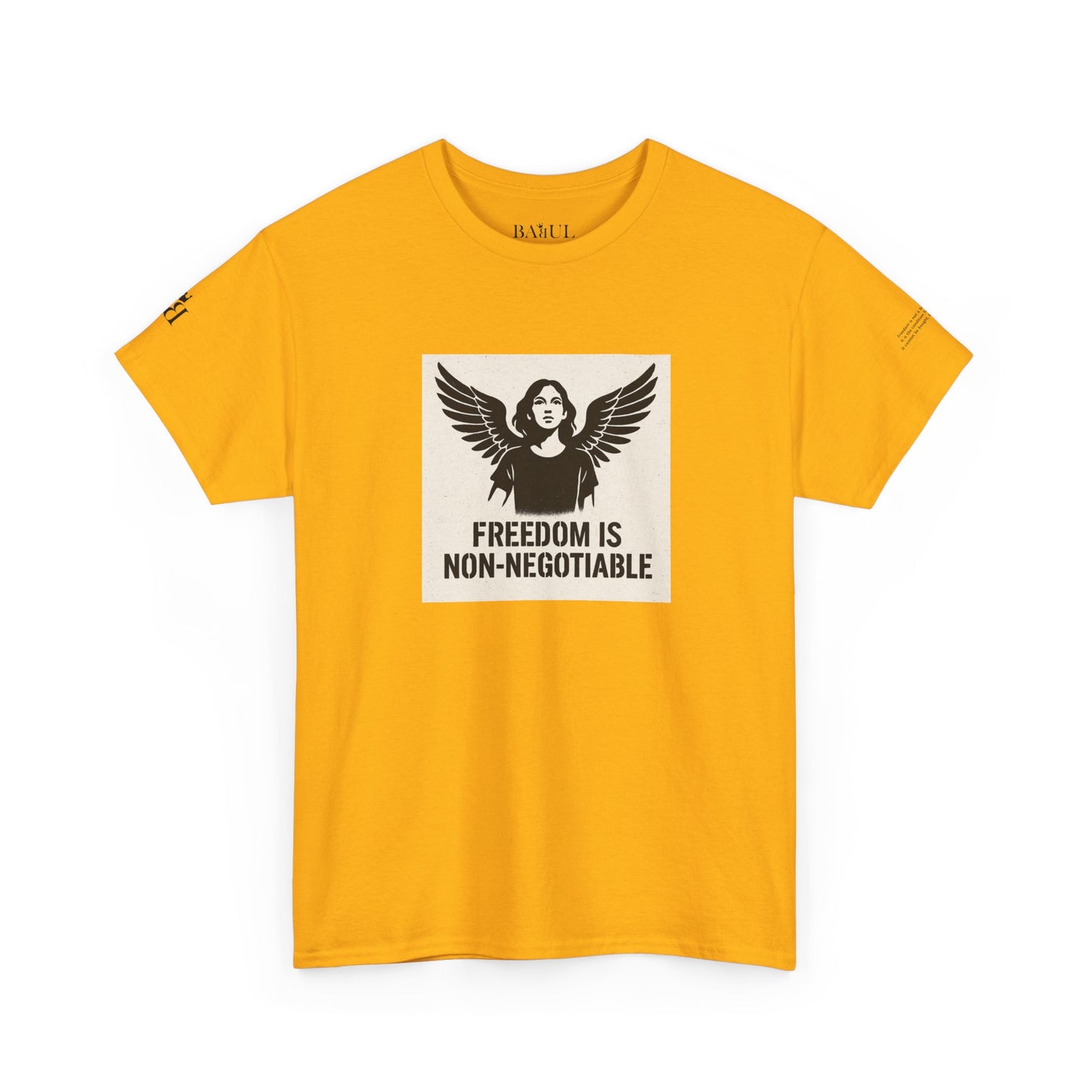 Rebel Graphic Tee - Unisex Heavy Cotton T-Shirt for the Wild at Heart. Rebel Tees, Born to Be Worn - FREEDOM IS NON-NEGOTIABLE