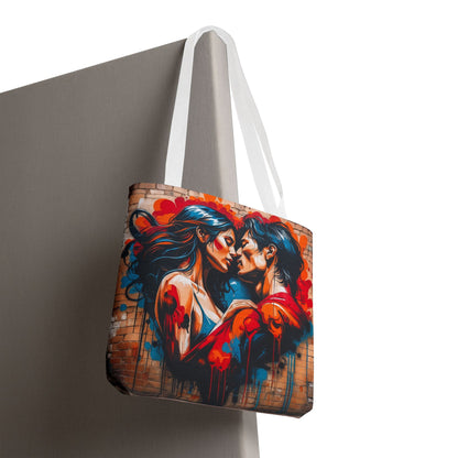 Artistic Surge - Eco-Friendly Canvas Tote Bag - LOVERS