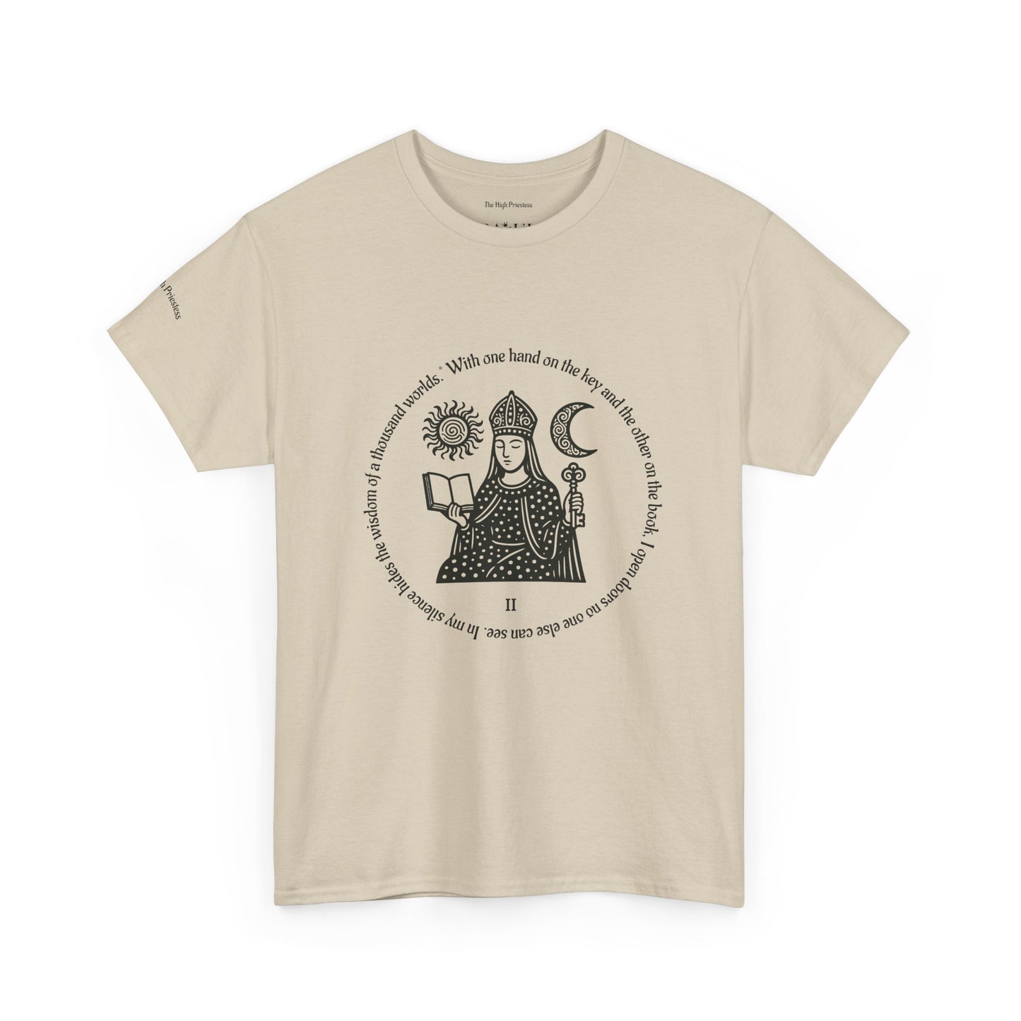 The High Priestess - ArcanaPop T-Shirt – Where Tarot Magic Meets Pop Art