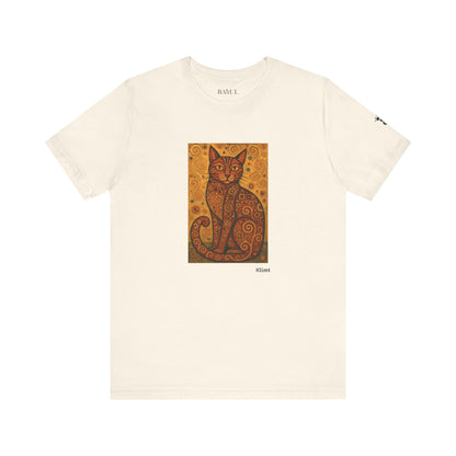 CATART Unisex Jersey Cat T-Shirt - KLIMT - Iconic Painting Reimagined with Cats