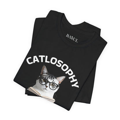 Catlosophy Unisex Jersey Short Sleeve Tee –  "Let the dog bark" Design
