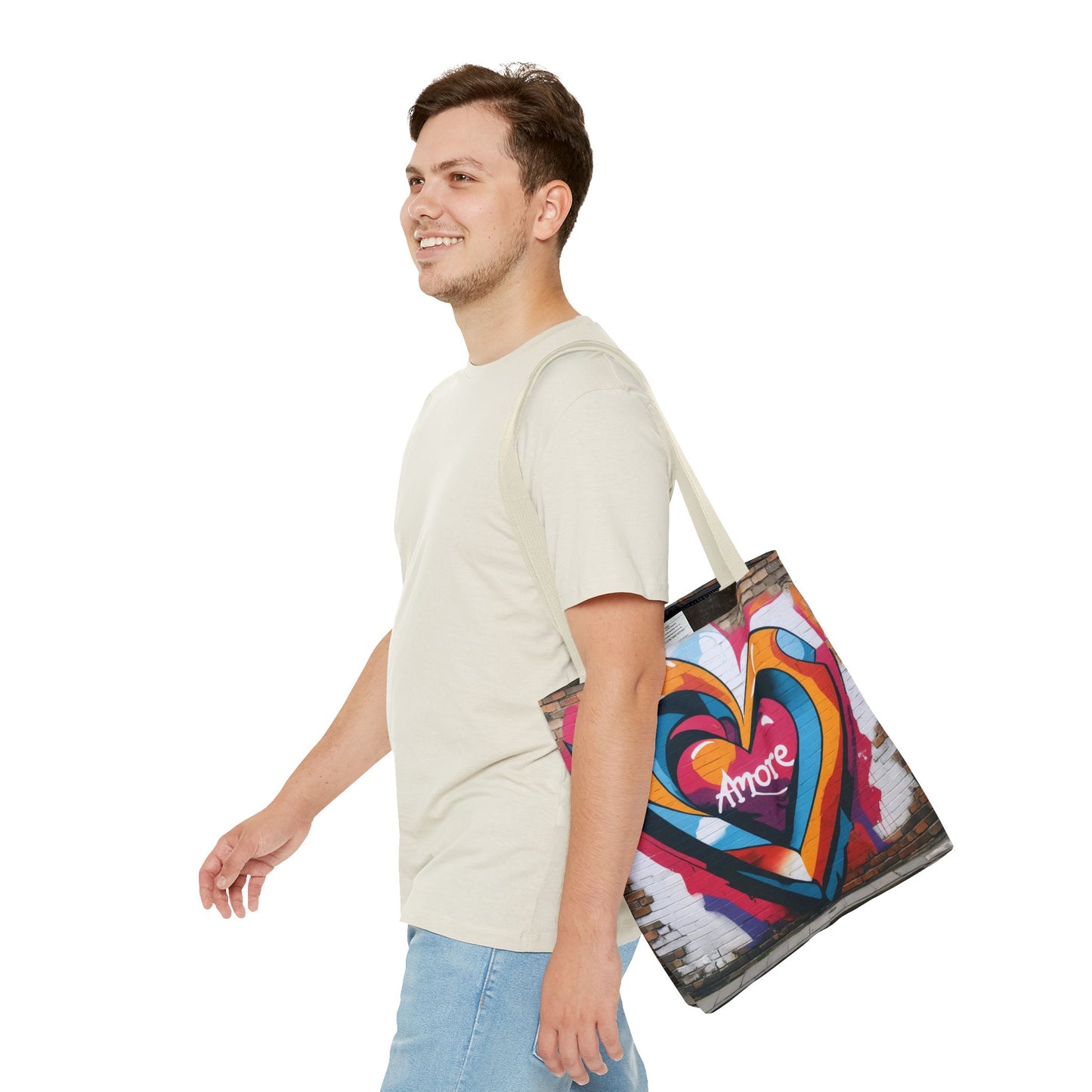 Artistic Surge - Eco-Friendly Canvas Tote Bag - HEART