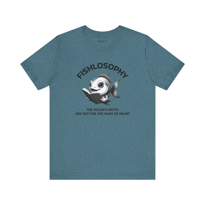 Fishlosophy Unisex Jersey Short Sleeve Tee –  The Ocean' depth is not for the faint of heart
