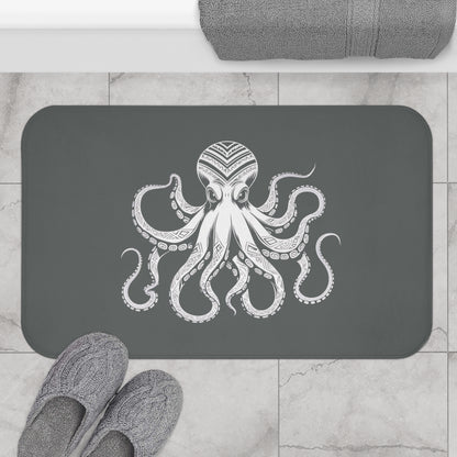 Tribal Bath Mat. Ocean Energy, Tribal Style