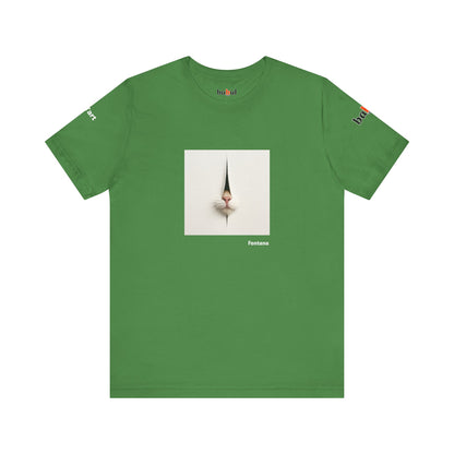 CATART Unisex Jersey Cat T-Shirt - FONTANA - Iconic Painting Reimagined with Cats