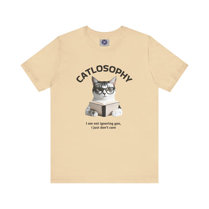 Catlosophy Unisex Jersey Short Sleeve Tee –  "I am not ignoring you" Design