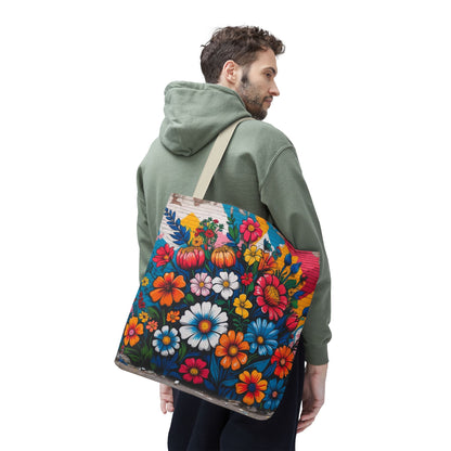 Artistic Surge - Eco-Friendly Canvas Tote Bag - FLOWERS