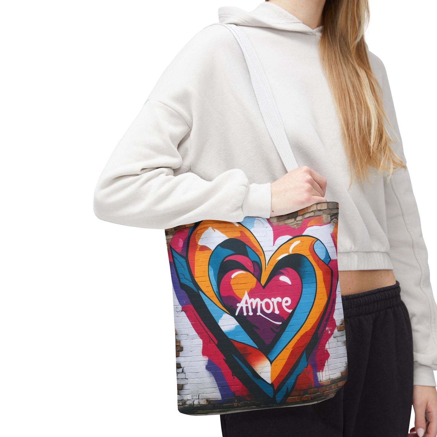 Artistic Surge - Eco-Friendly Canvas Tote Bag - HEART