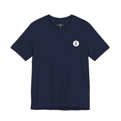 Leo - Gothic Zodiac, Red Graphic on the back T-Shirt. Zodiac in the Shadows
