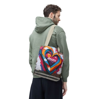 Artistic Surge - Eco-Friendly Canvas Tote Bag - HEART