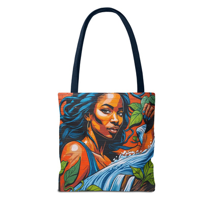 Artistic Surge - Eco-Friendly Canvas Tote Bag - WOMAN WITH WATER