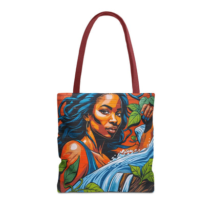 Artistic Surge - Eco-Friendly Canvas Tote Bag - WOMAN WITH WATER