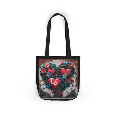 Artistic Surge - Eco-Friendly Canvas Tote Bag - LOVE HEARTS