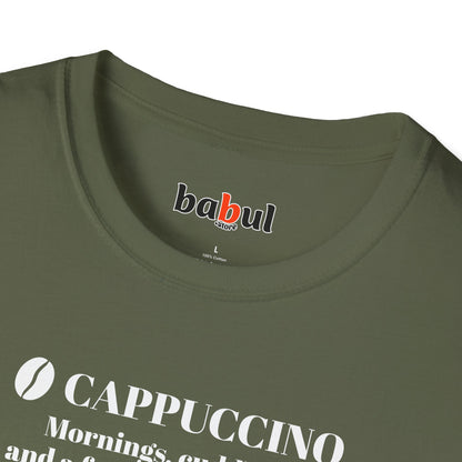 CoffeeTherapy T-Shirt – Irony Is the Best Cure (Right After Coffee)