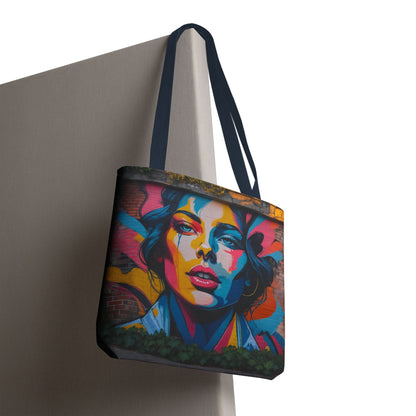 Artistic Surge - Eco-Friendly Canvas Tote Bag - WOMAN'S FACE