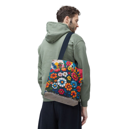 Artistic Surge - Eco-Friendly Canvas Tote Bag - FLOWERS