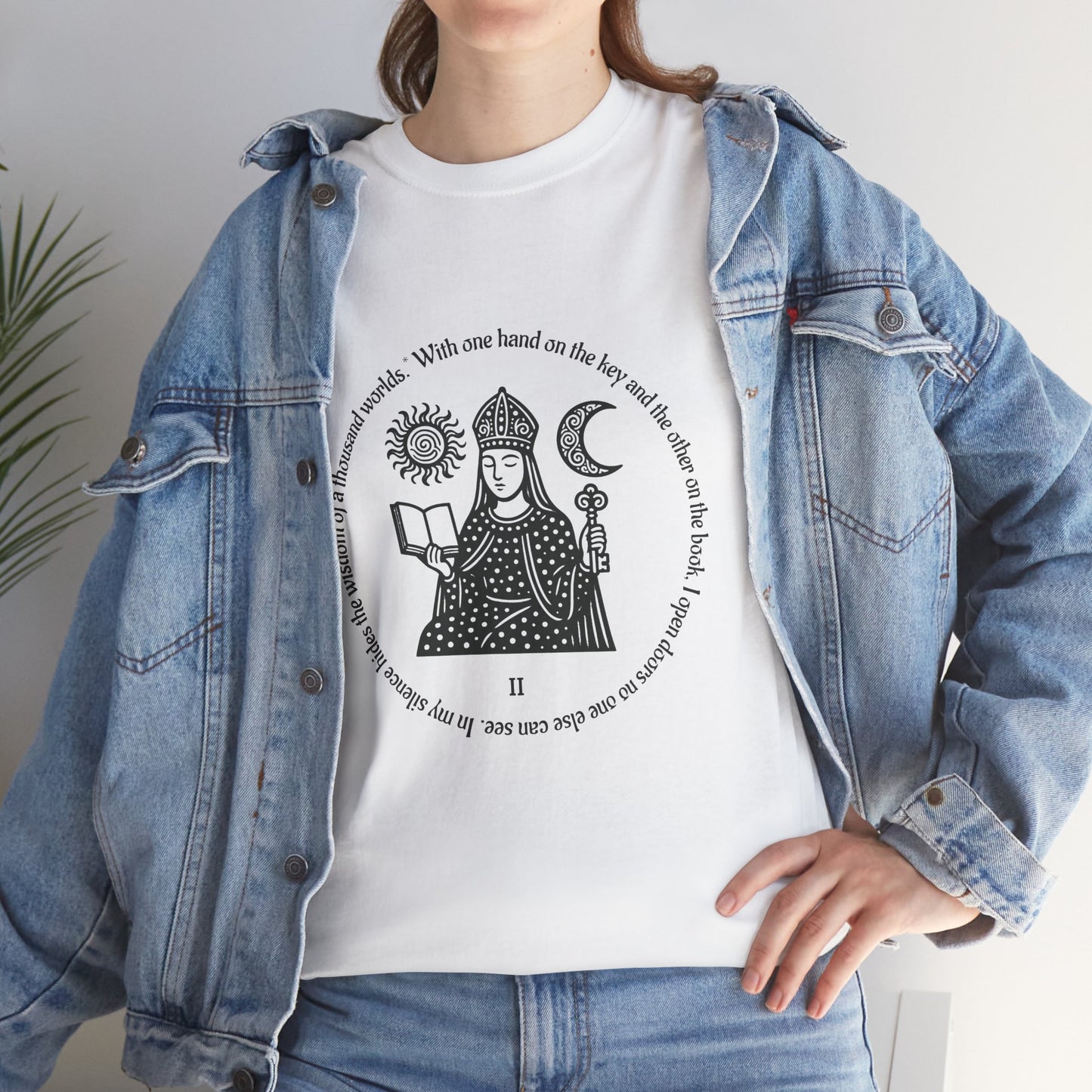 The High Priestess - ArcanaPop T-Shirt – Where Tarot Magic Meets Pop Art