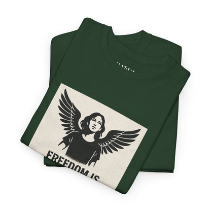 Rebel Graphic Tee - Unisex Heavy Cotton T-Shirt for the Wild at Heart. Rebel Tees, Born to Be Worn - FREEDOM IS NON-NEGOTIABLE