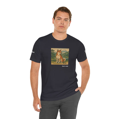 DOGART Unisex Jersey DOG T-Shirt - SUMI-E STYLE - Iconic Painting Reimagined with Dogs