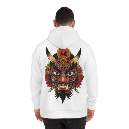 Bold Oni Mask Hoodie - Japanese Irezumi Tattoo Art Streetwear