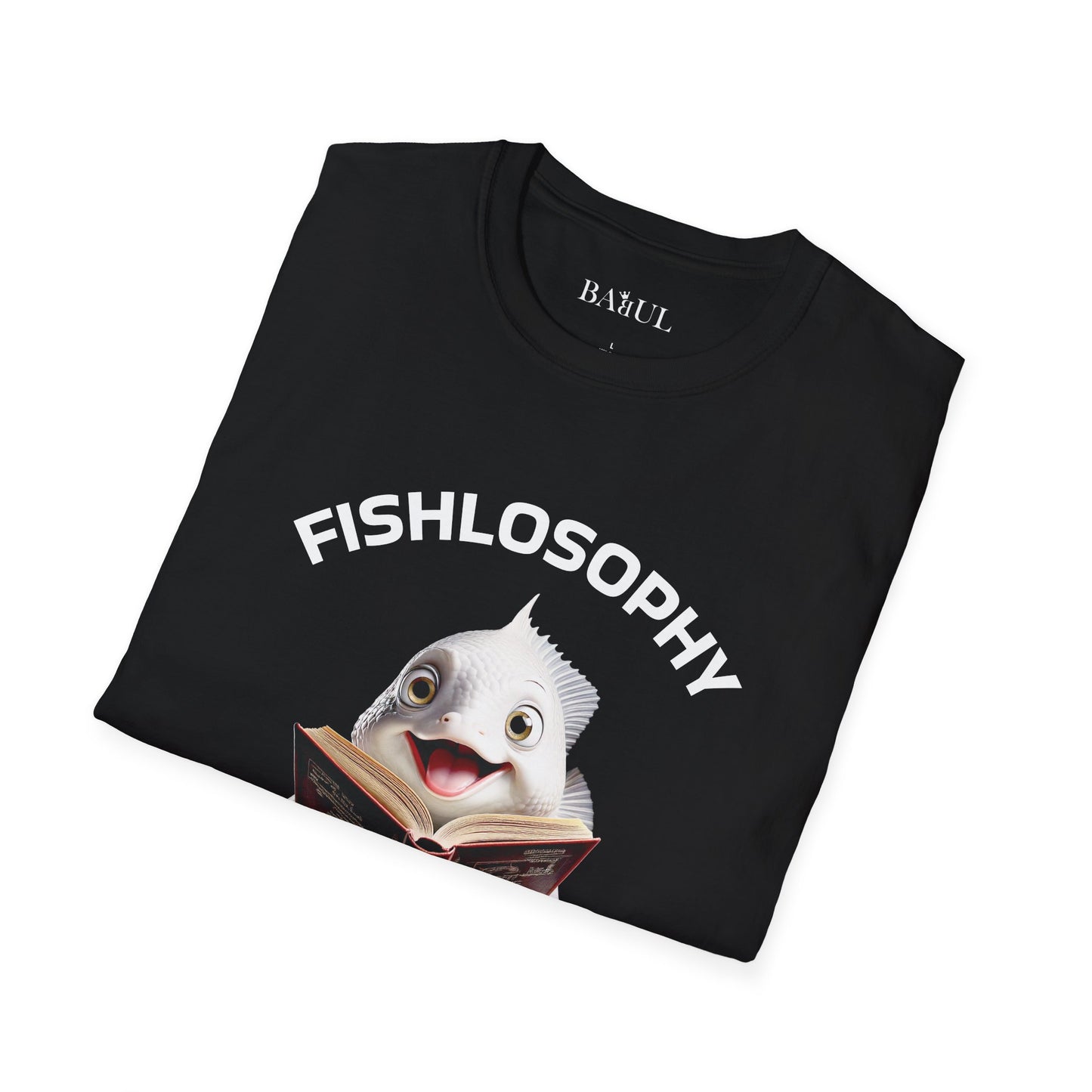 Fishlosophy Unisex T-Shirt - Ocean Vibes and Life's Questions Design - PEARLS OF WISDOM FROM THE FISH WORLD