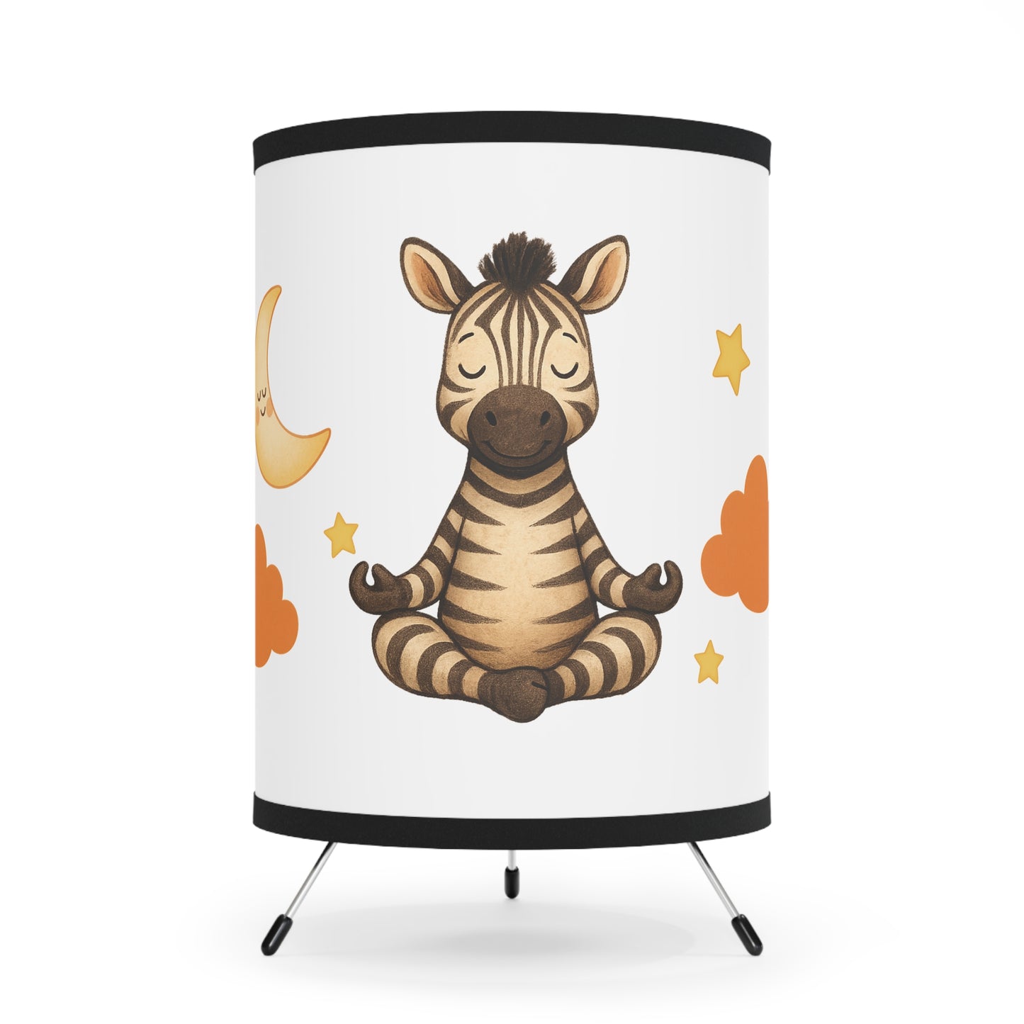 ZEN INSIDE Calming Tripod Lamp. Zebra