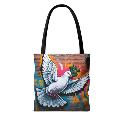 Artistic Surge - Eco-Friendly Canvas Tote Bag - PEACE