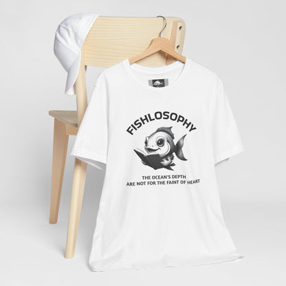 Fishlosophy Unisex Jersey Short Sleeve Tee –  The Ocean' depth is not for the faint of heart