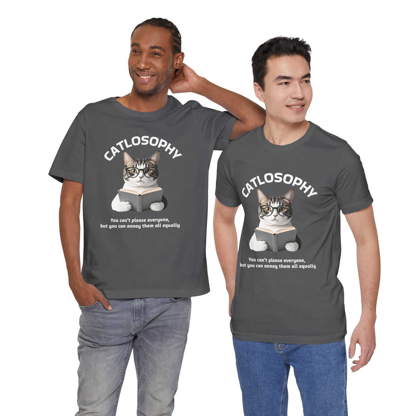Catlosophy Unisex Jersey Short Sleeve Tee –  "You can't please everyone" Design