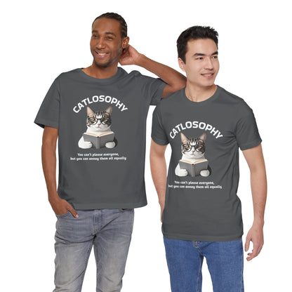 Catlosophy Unisex Jersey Short Sleeve Tee –  "You can't please everyone" Design