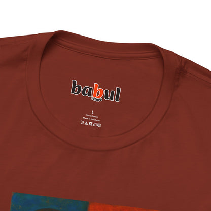 CATART Unisex Jersey Cat T-Shirt - GAUGUIN - Iconic Painting Reimagined with Cats