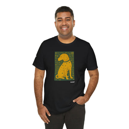 DOGART Unisex Jersey Dog T-Shirt - KLIMT - Iconic Painting Reimagined with Dogs