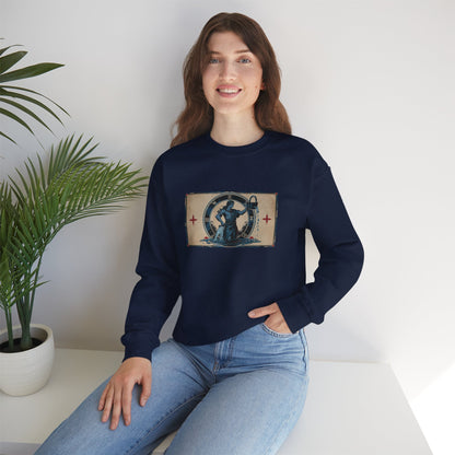 Aquarius - Gothic Zodiac Blue Sweatshirt