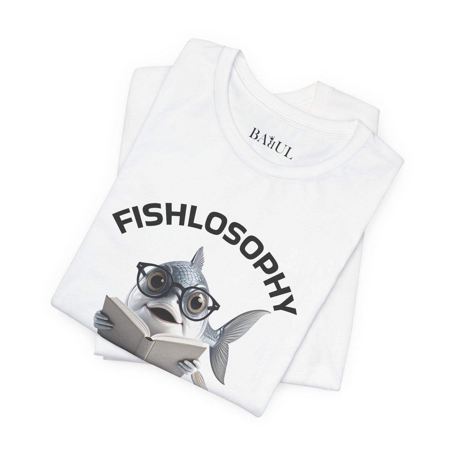 Fishlosophy Unisex Jersey Short Sleeve Tee –  Only Dead Fish go with the Flow