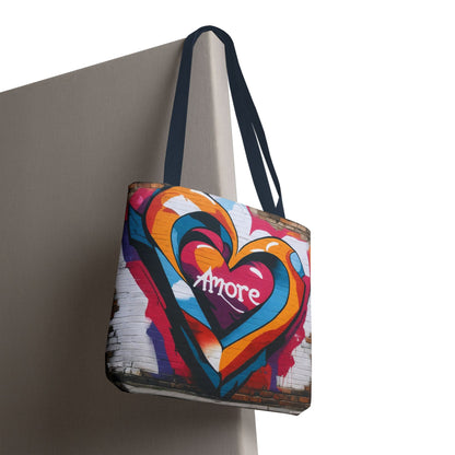 Artistic Surge - Eco-Friendly Canvas Tote Bag - HEART