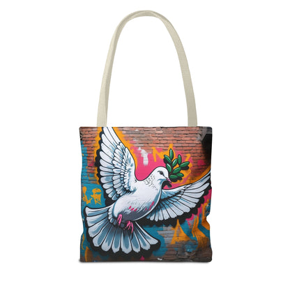 Artistic Surge - Eco-Friendly Canvas Tote Bag - PEACE