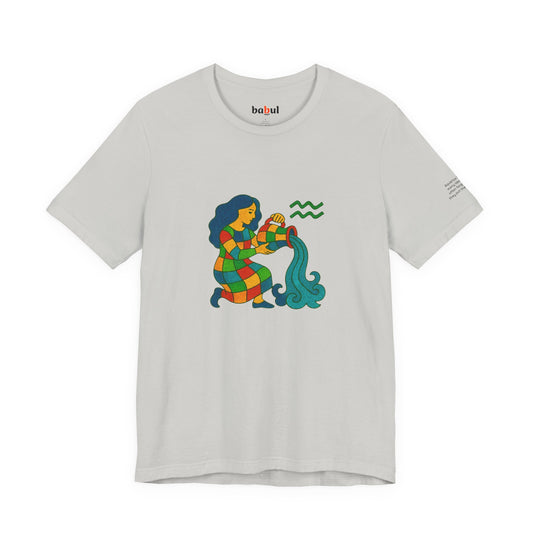 AQUARIUS - T-shirt, The Zodiac Signs According to Saint Phalle