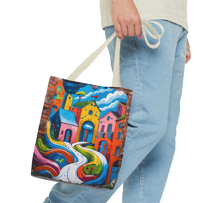 Artistic Surge - Eco-Friendly Canvas Tote Bag - HOUSES