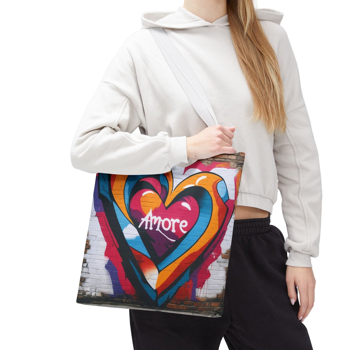 Artistic Surge - Eco-Friendly Canvas Tote Bag - HEART
