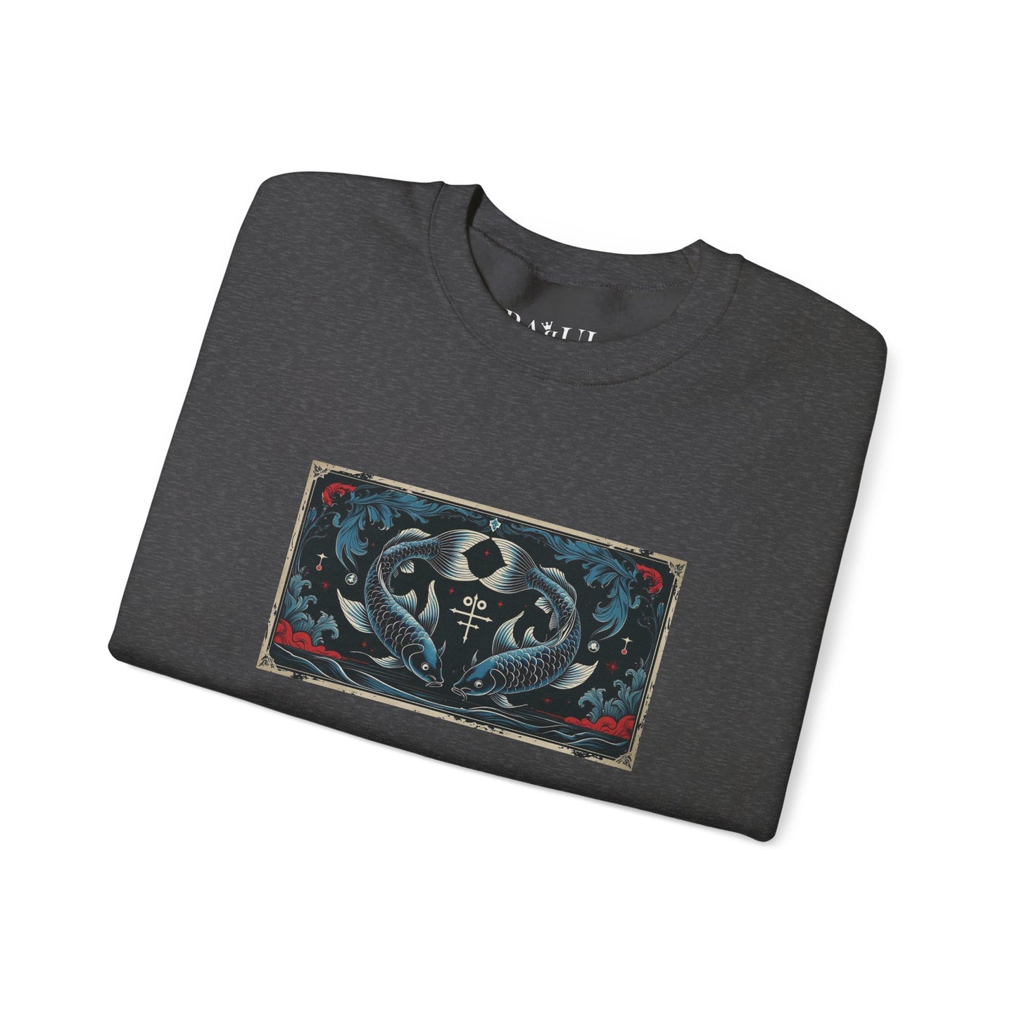 Pisces - Gothic Zodiac Blue Sweatshirt